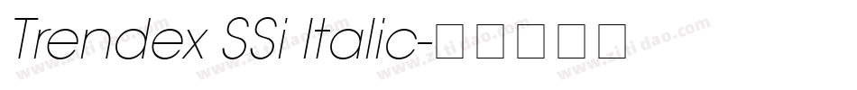 Trendex SSi Italic字体转换